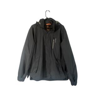 Lafuma Men’s Black Hooded Lined Full-Zip Ski Jacket Coat Size Medium